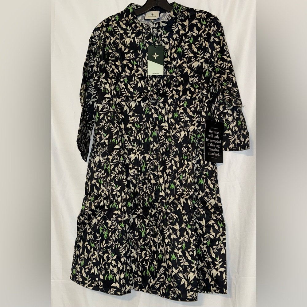 Verdant Iris Royal Shirt Dress - Picture 5 of 10
